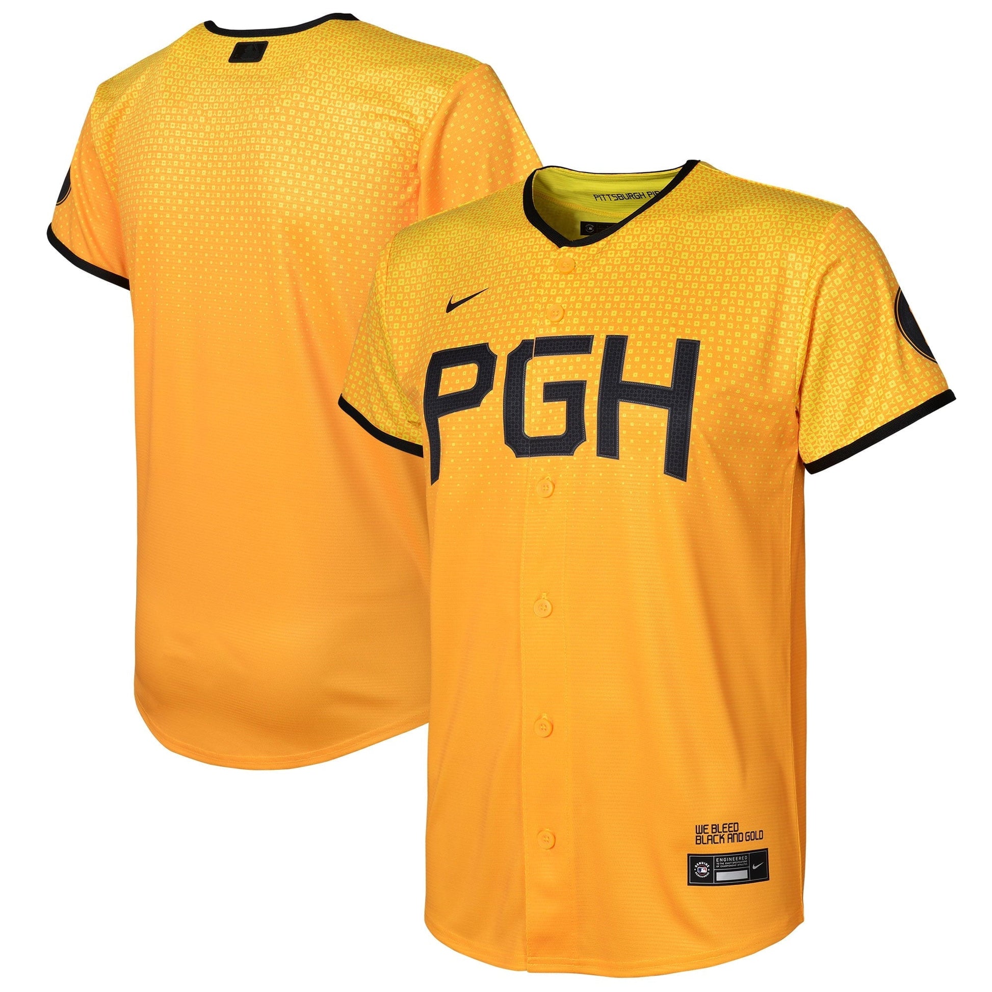 Youth Nike Gold Pittsburgh Pirates 2023 City Connect Replica